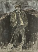 ‡ SIR KYFFIN WILLIAMS RA (Welsh 1918-2006) limited edition (89/150) lithograph - 'Hugh Rowlands',