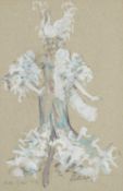 ‡ VALERIE GANZ (Welsh 1936-2015) watercolour and pencil - entitled 'Mother Goose 1974', additional