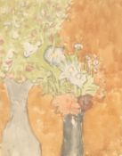 ‡ GWEN JOHN (Welsh 1876-1939) gouache on wove paper, circa 1930 - entitled verso 'Flowers' on Davies