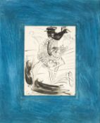 ‡ CERI RICHARDS CBE (Welsh 1903-1971) pen, ink and wash - entitled verso 'Costerman at Coconut