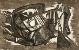 ‡ MERLYN EVANS (Welsh 1910-1973) etching - entitled 'Still Life', printed signature and dated