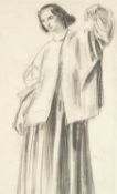 ‡ AUGUSTUS JOHN RA (Welsh 1878-1961) pencil and wash - entitled verso 'Study for Dorelia' on