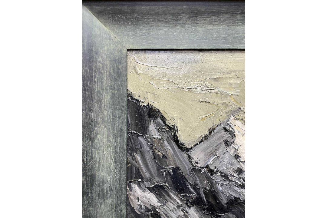 ‡ SIR KYFFIN WILLIAMS RA (Welsh, 1918-2006) oil on canvas - entitled 'The Moelwyns in Winter', - Image 10 of 30