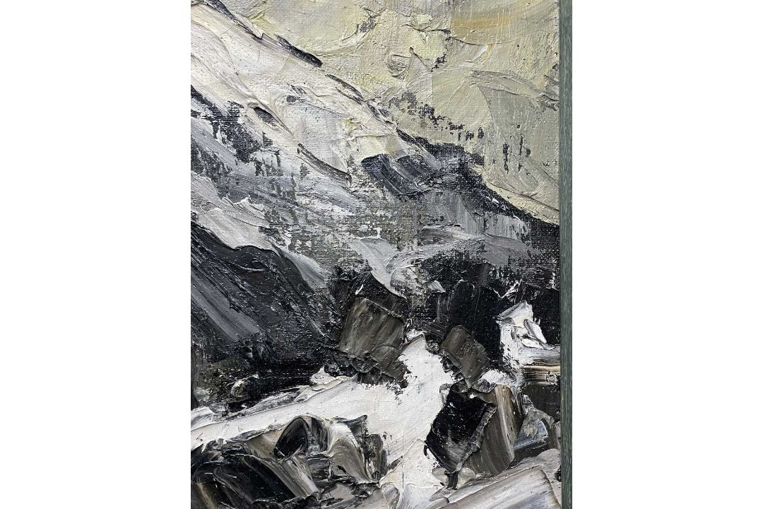 ‡ SIR KYFFIN WILLIAMS RA (Welsh, 1918-2006) oil on canvas - entitled 'The Moelwyns in Winter', - Image 16 of 30