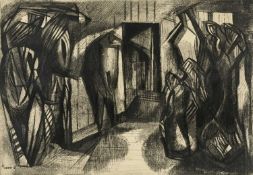 ‡ MERLYN EVANS (Welsh 1910-1973) limited edition (2/25) etching and aquatint - entitled 'The Jail'