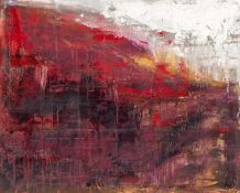 ‡ IAN 'H' WATKINS (Welsh b. 1976) oil on canvas - entitled 'Abyss', signed with initials, 40 x 50cms