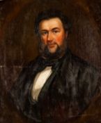 WILLIAM ROOS (Welsh, 1808-1878) oil on canvas - entitled verso 'Portrait of Tallairn [sic]',