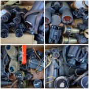 LARGE ASSORTMENT OF BINOCULARS & OPERA GLASSES Provenance: deceased estate Ynys Môn