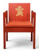 1969 PRINCE OF WALES INVESTITURE CHAIR, designed by Lord Snowdon and manufactured by Welsh Remploy