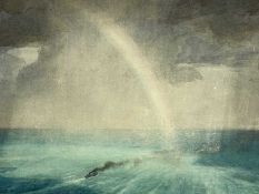 LYLE (British, 20th century) watercolour - entitled verso 'Coast off Tintagel', signed lower left,