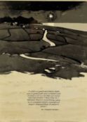 ‡ SIR KYFFIN WILLIAMS RA (Welsh, 1918-2006) limited edition (17/75) print / poster - 'Darn o