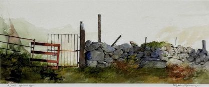 ‡ ROB PIERCY (Welsh, b. 1946) colour print - entitled 'Wal Gerrig', signed and titled in pencil,