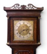 18TH CENTURY LINCOLNSHIRE LONGCASE CLOCK, movement by Thomas Broderick of Kirton, 8-day movement
