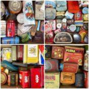 LARGE ASSORTMENT OF VINTAGE ADVERTISING TINS Provenance: deceased estate Ynys Môn