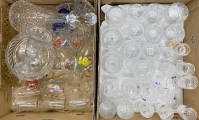 LARGE QUANTITY OF MIXED GLASSWARE, contained in two boxes Provenance: private collection Gwynedd