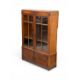 EDWARDIAN OAK BOOKCASE CUPBOARD, with twin glazed doors and base cupboard doors, 144 (h) x 103 (w) x - Image 1 of 5