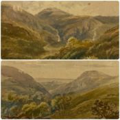HARRIET CRICHTON (British, 19th century) pair of watercolours - entitled 'Anglesea (sic) from