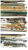 FLY FISHING TACKLE, including Orvis and Greys rods, some having travel tubes, landing nets, etc.