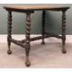 VICTORIAN OAK OBLONG SIDE TABLE, twist supports, brass and wooden ball-claw feet, 71 (h) x 92 (w) - Image 4 of 6