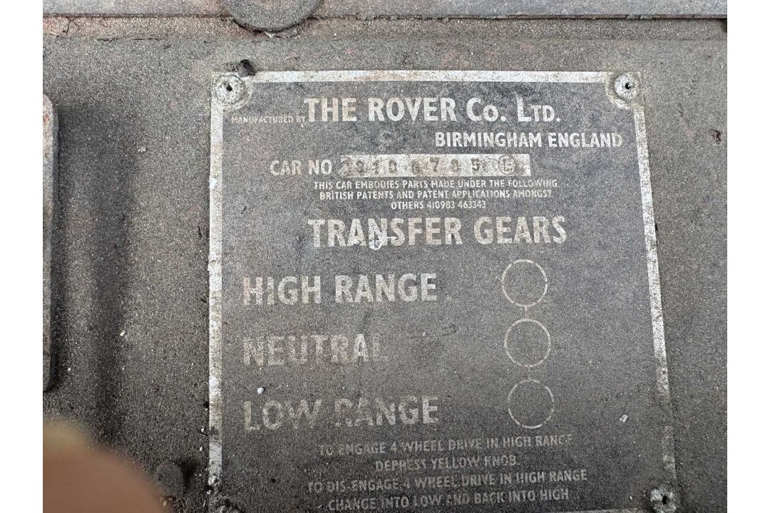 LAND ROVER 1968, DTU 634F, colour green and with contents Collection in situ from address in - Image 11 of 11