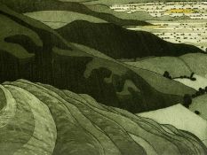 ‡ JOHN BRUNSDON (British, 1933-2014) artist's proof etching (6/15) - 'Clwydian Range II', signed,
