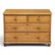 VINTAGE PINE CHEST of two over two drawers, 74 (h) x 106 (w) x 50cms (d) Provenance: deceased estate - Image 1 of 6