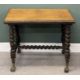 VICTORIAN OAK OBLONG SIDE TABLE, twist supports, brass and wooden ball-claw feet, 71 (h) x 92 (w) - Image 2 of 6