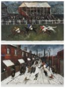 ‡ MALCOLM TEASDALE (British, b. 1944) pair of limited edition artist's proof prints - 'Having a