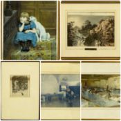 VARIOUS ARTISTS, comprising PHILIP DE LOUTHERBOURG (1740-1812) aquatint - Cataract on the Llugwy