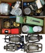 VINTAGE CAMPING ACCESSORIES, including Primus stoves, Thermos flasks, cookware, storm lanterns