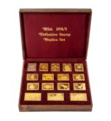 THE AFRICANA COMMEMORATIVE MINT: Republic of South Africa Definitive Stamp Replica Set, 1974/5,