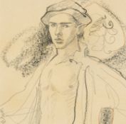 ‡ CLIVE HICKS-JENKINS (Welsh b. 1951) pencil and crayon on paper - entitled verso 'Study for the
