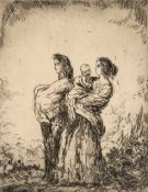 ‡ AUGUSTUS JOHN RA (Welsh 1878-1961) intaglio etching, one of twenty-five - entitled verso 'The