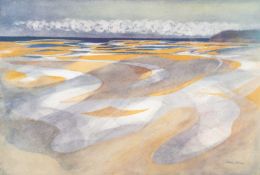 ‡ JOHN ELWYN (Welsh 1916-1997) limited edition (197/300) lithograph - Laugharne Estuary from Dylan