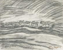 ‡ PETER PRENDERGAST (Welsh 1946-2007) graphite on paper - entitled verso 'Study Behind Gerlan',