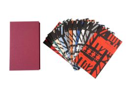 GWASG GREGYNOG: PLACES / Y MAN A'R LLE, 1996 associated box set of twelve limited edition booklets