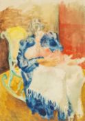 ‡ ERIC MALTHOUSE (British, worked, lived Wales 1914-1997) watercolour - entitled verso 'Mother and