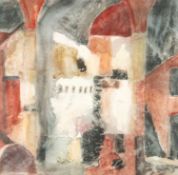 ‡ GEORGE LITTLE (Welsh 1927-2017) watercolour - church interior, signed, 35 x 36cms Provenance: