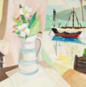 ‡ EMRYS WILLIAMS (Welsh b. 1958) oil on canvas - entitled verso 'Vessel', signed and dated verso