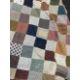 ANTIQUE WELSH PATCHWORK COVERLET, or quilt face, from the family of the artist Carey Morris (1882- - Image 13 of 15