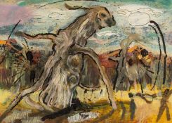 ‡ DAN LLEWELYN HALL (Welsh b. 1980) oil on canvas - entitled verso 'Ancient Oak', signed and dated