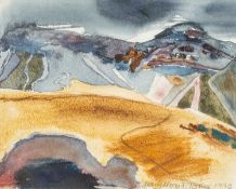 ‡ MARY LLOYD JONES (Welsh b. 1934) watercolour - entitled verso 'Llyn Y Fan Study', signed and dated