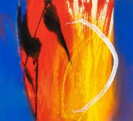 ‡ NEIL CANNING (British, lives, works Wales b. 1960) mixed media - entitled verso 'Tango' on