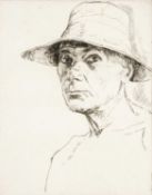 ‡ EDGAR HOLLOWAY (1914-2008) limited edition (4/50) etching - entitled verso 'Self Portrait No.
