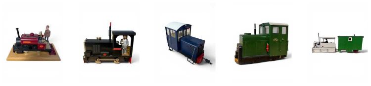KIT BUILT SCALE MODEL LOCOMOTIVES including Hunslet Engine Company Locomotive Fiona, with electric