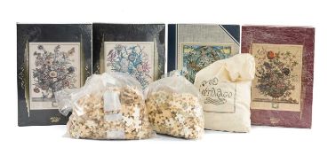 SIX OPTIMAGO HAND-CUT WOODEN JIGSAW PUZZLES, including a celestial chart and Decoupe Bois, four in