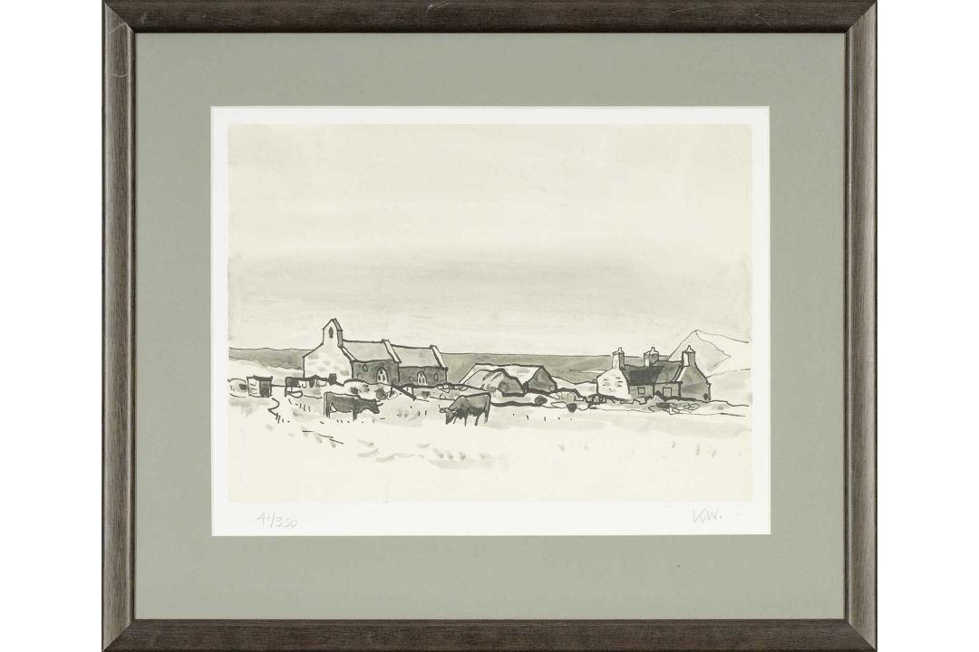 ‡ SIR KYFFIN WILLIAMS RA (Welsh, 1918-2006) limited edition (41/350) print - Llanrhwydrus, - Image 2 of 2