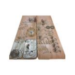 MURANO GLASS CHANDELIER PARTS, the whole incomplete and with damaged elements, sold for spares,
