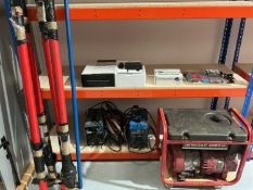 GENERAC 3000XL GENERATOR, together with a Silverline arc welder and a Powercraft arc welder,
