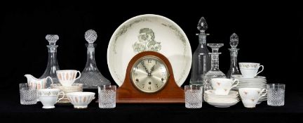 ROYAL ALBERT SAFARI PATTERN CHINA PART TEA SERVICE, other china teaware, cut glass ware including